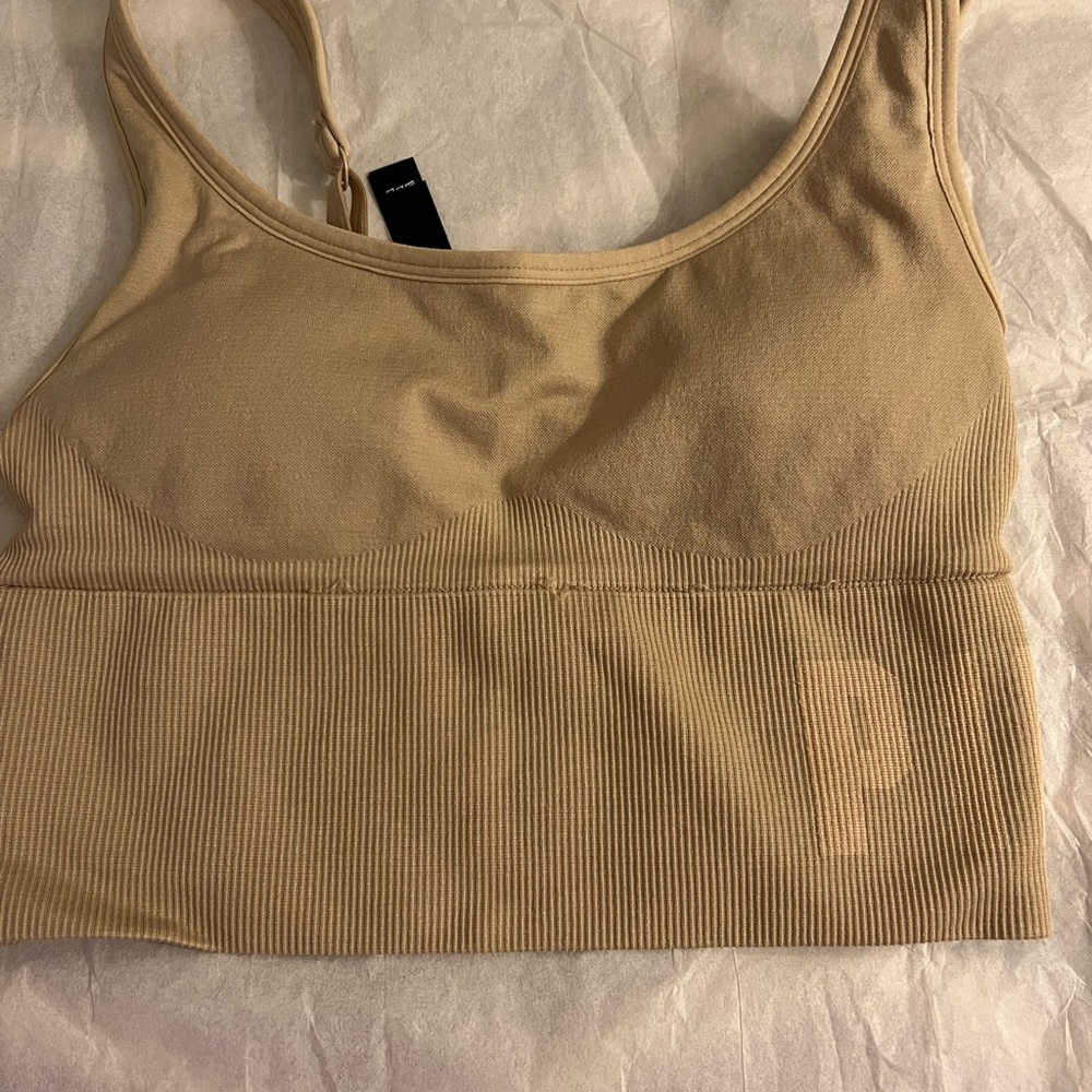 Pink sports bra!